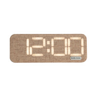 Digitálny budík Roanne LED Karlsson KA6154BR, hnedá
